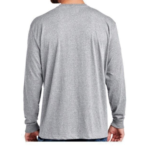 Carhartt Mens Workwear Shirt Sz 2XL Loose Fit Heather Gray Long Sleeve Crew Neck - Picture 3 of 8